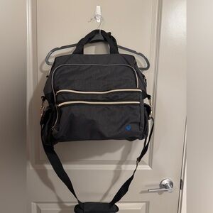 Nurse Mates Black Backpack with Cream Accents